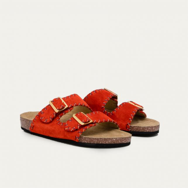 Claris Virot Sandales Veau Velours Odette