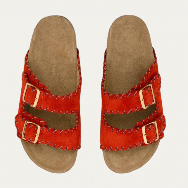 Claris Virot Sandales Veau Velours Odette