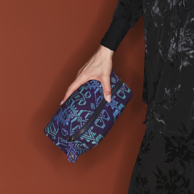 Claris Virot Trousse Python Paulette Verte