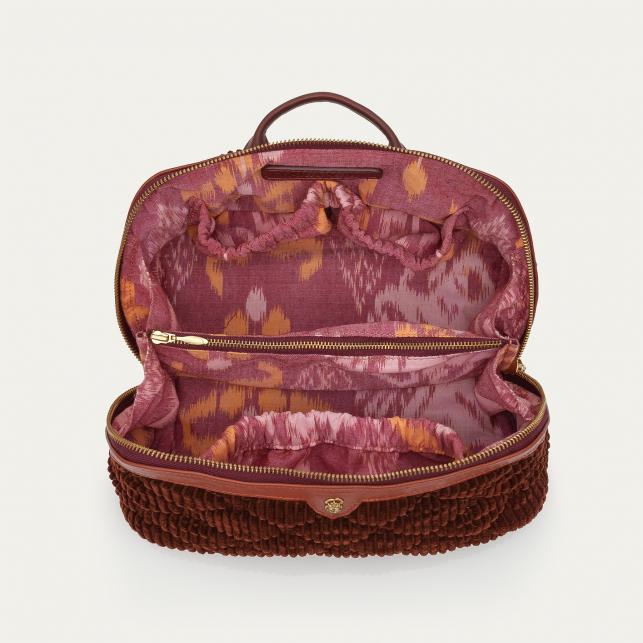 Claris Virot Trousse Python Paulette Verte