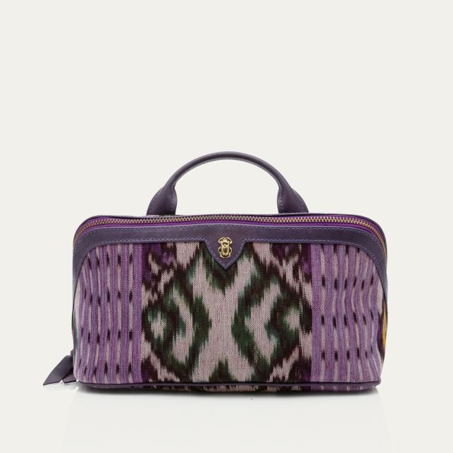 claris virot Trousse Tissu Charlotte Lune Violet
