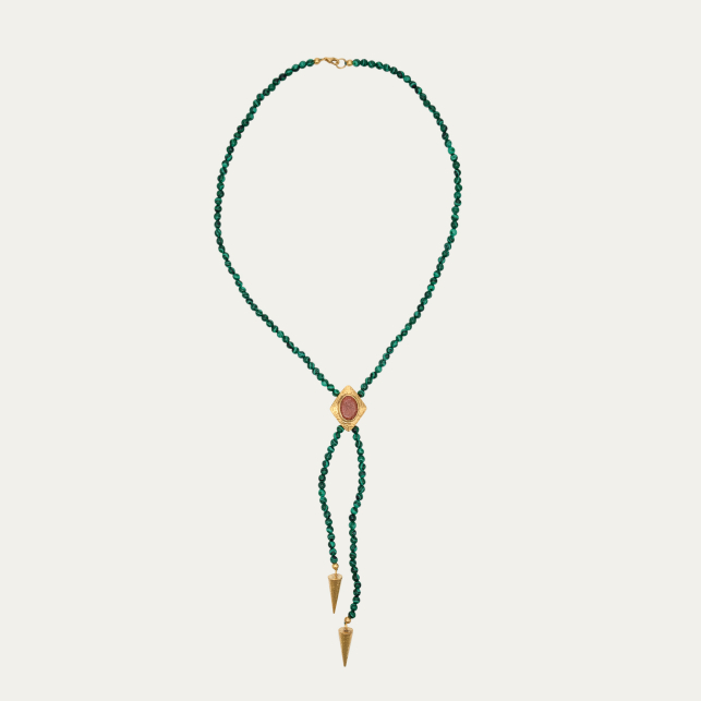 claris virot Collier Malachites et Opale - Claris Virot