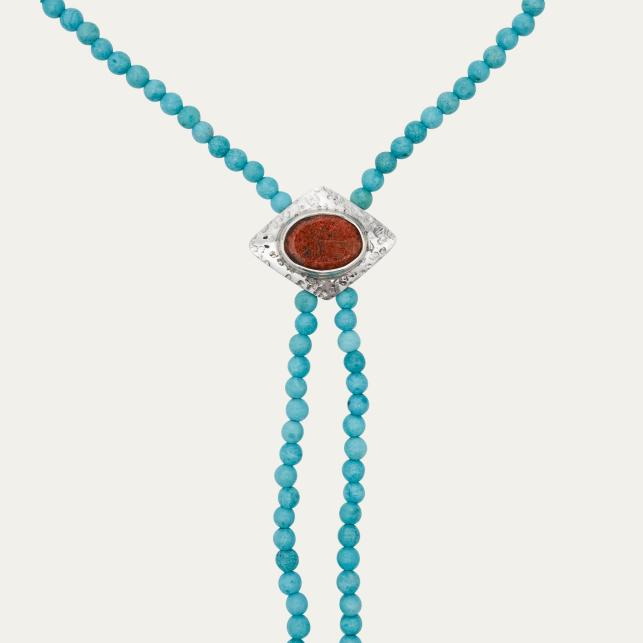 Claris Virot Collier Turquoise Et Opale - Claris Virot