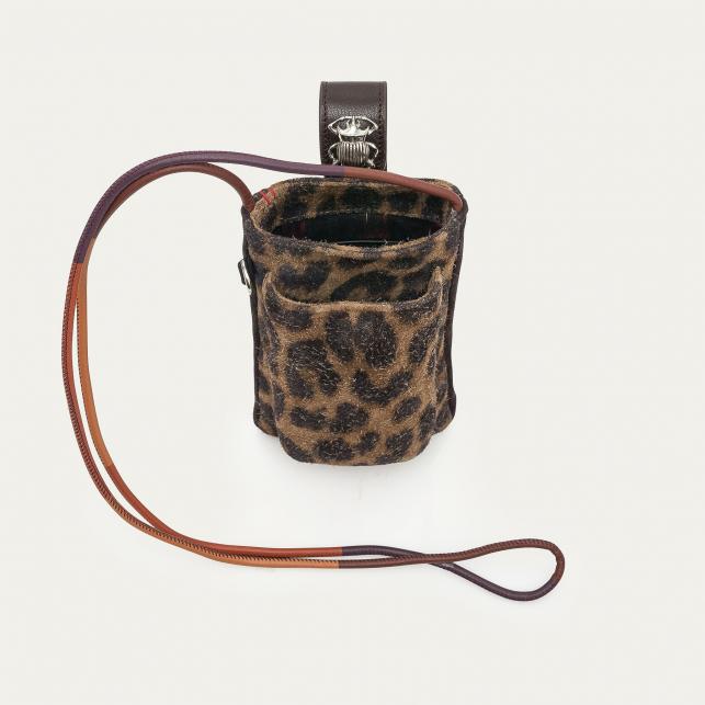 Claris Virot Etui à Telephone Cuir Double Marcus Léo Vintage