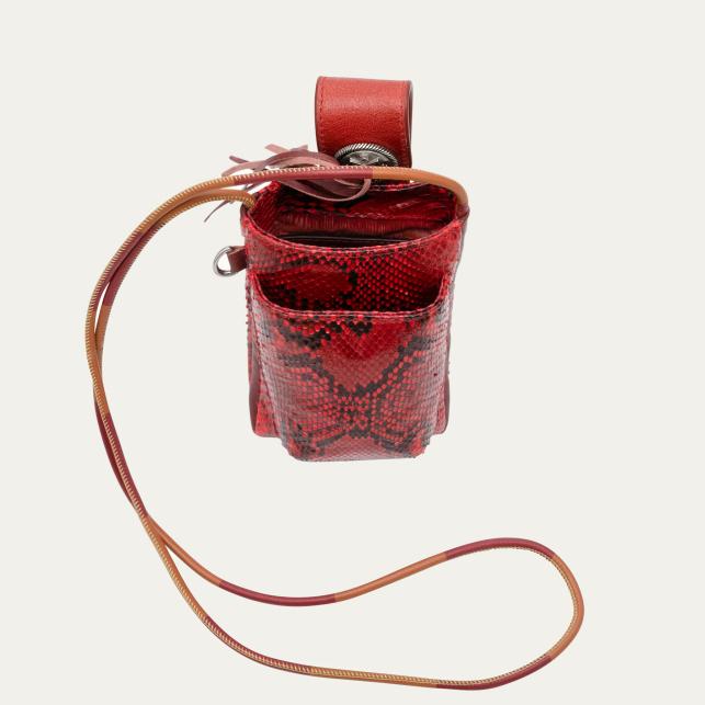 Claris Virot Etui à Telephone Python Double Marcus Rubis