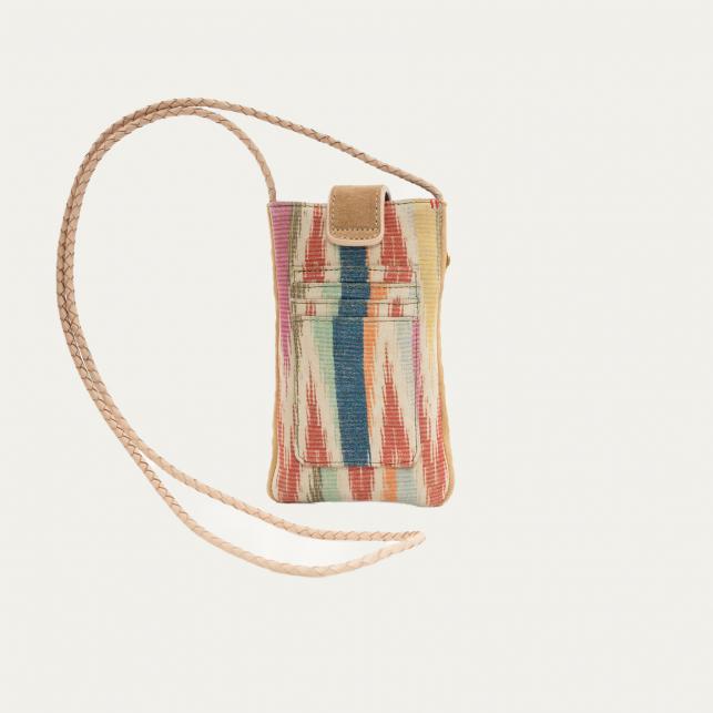 Claris Virot Etui à Telephone Veau Velours Double Marcus Atzec