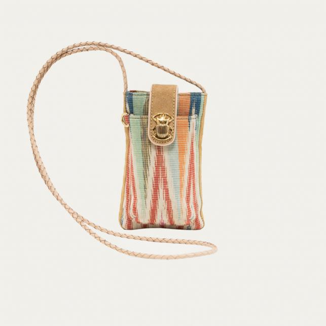 claris virot Etui à Telephone Veau Velours Double Marcus Atzec