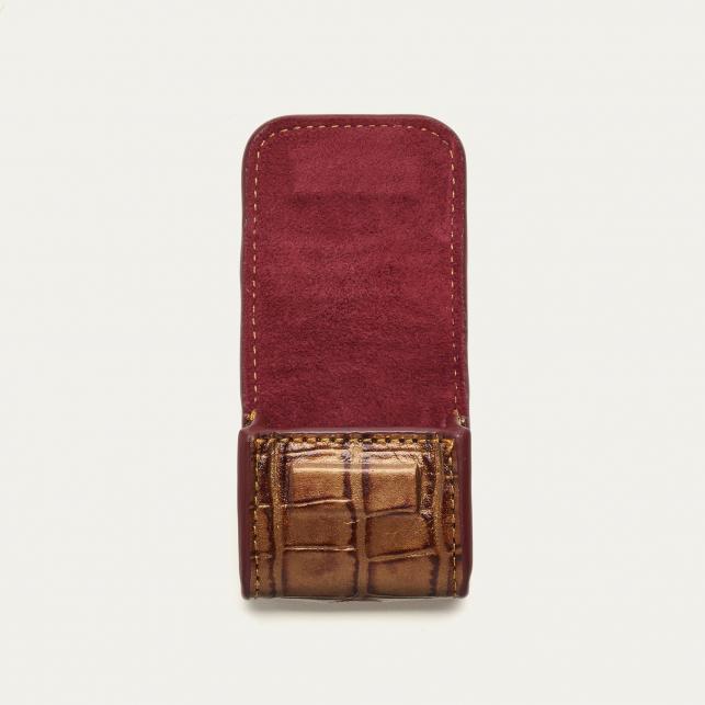 Claris Virot Etui Airpod Jamie Cuir Embossé Croco Ecorce