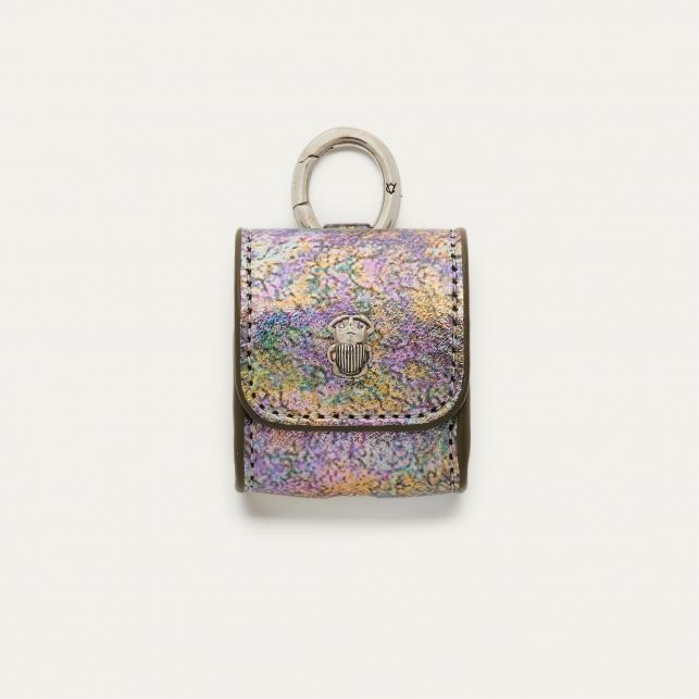 claris virot Etui Airpod Jamie Cuir Métallisé Essence