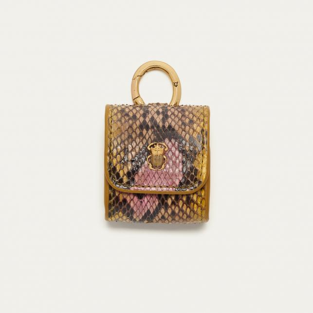 claris virot Etui Airpod Jamie Python Peint Main Roche