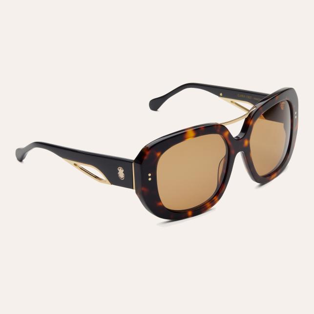 Claris Virot Lunette De Soleil Claris Virot Ceram Ecaille Brun - Claris Virot