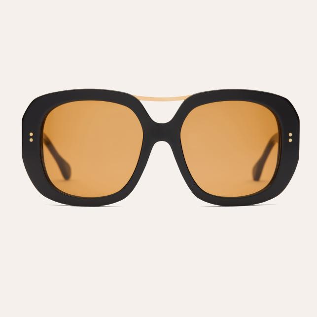 claris virot Lunette de Soleil Claris Virot Ceram Noir Ambre - Claris Virot