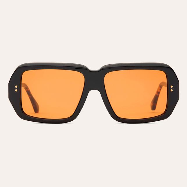 claris virot Lunettes de soleil Sumatra Noir Bicolore