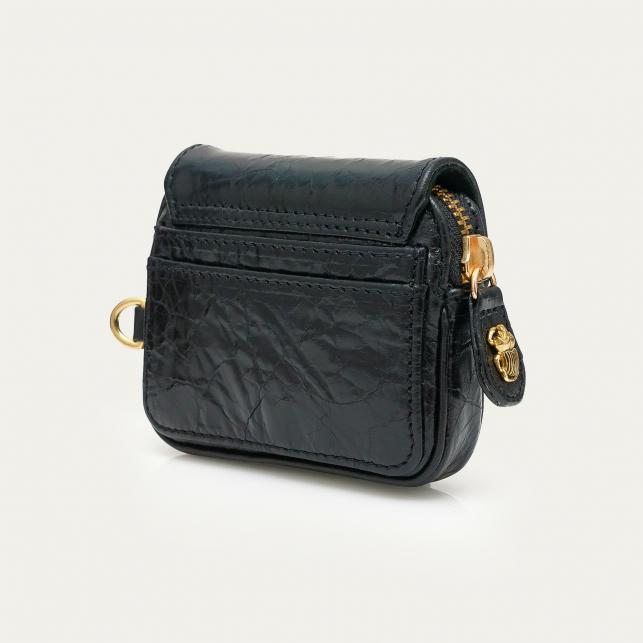 Claris Virot Porte-Monnaie Cuir Karl Vernis Vintage