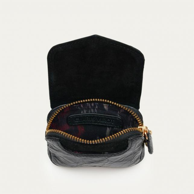 Claris Virot Porte-Monnaie Cuir Karl Vernis Vintage