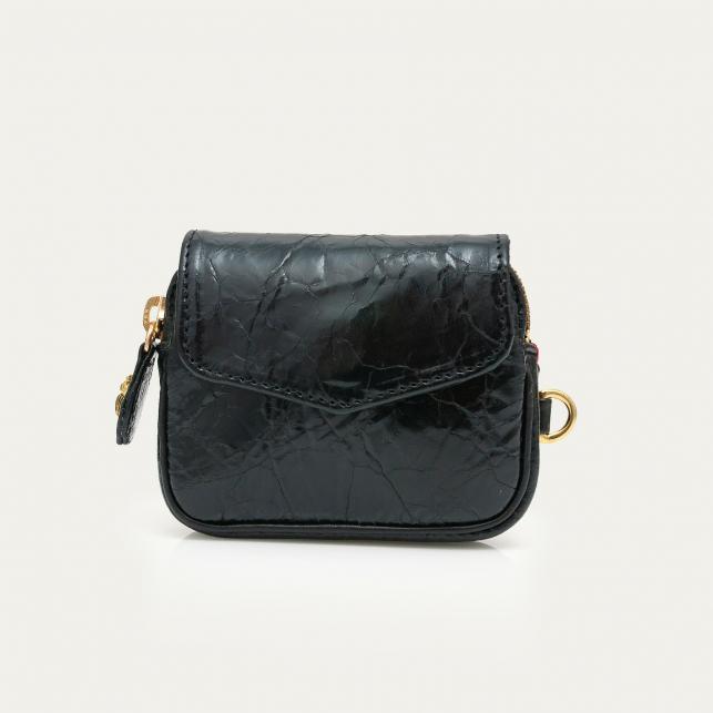 claris virot Porte-Monnaie Cuir Karl vernis Vintage