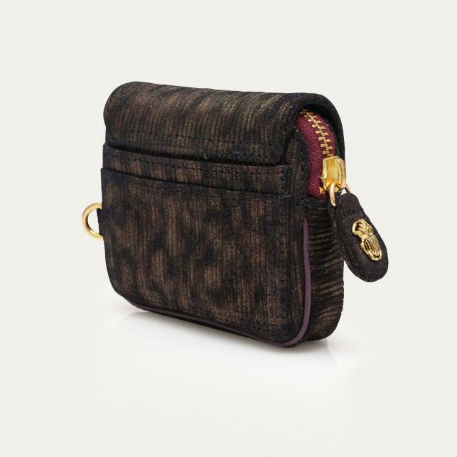 Claris Virot Porte-Monnaie CuirKarl Camo Métallique