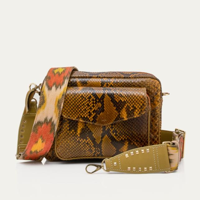 claris virot Sac Bandoulière Big Charly Python Ranch