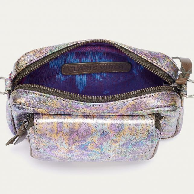 Claris Virot Sac Cuir Baby Charly Métallisé Essence