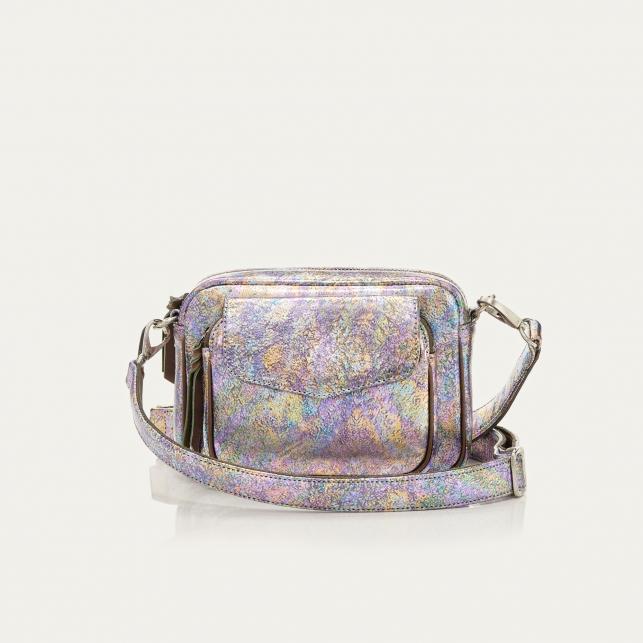 claris virot Sac Cuir Baby Charly Métallisé Essence