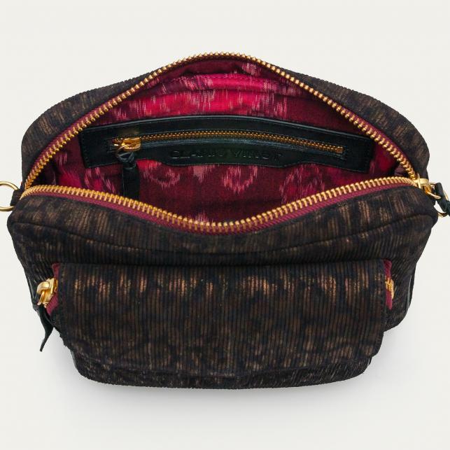 Claris Virot Sac Cuir Big Charly Camouflage Métallique