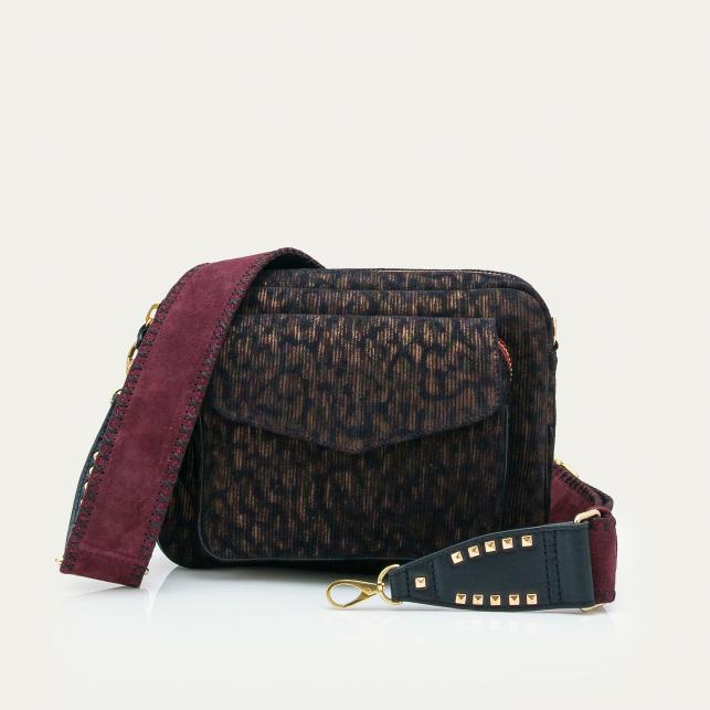 claris virot Sac Cuir Big Charly Camouflage Métallique