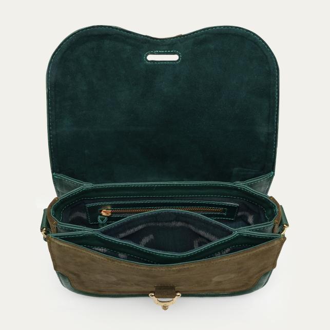 Claris Virot Sac Cuir Mini Manon Vert Bronze - Claris Virot