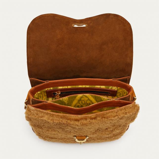 Claris Virot Sac Peau Lainée Manon Cuivre - Claris Virot