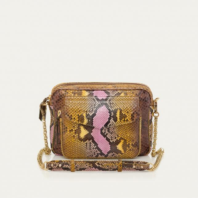 claris virot Sac Python Big Charly Peint Main Roche