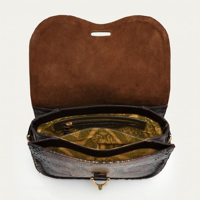 Claris Virot Sac Python Manon Oeil De Tigre - Claris Virot