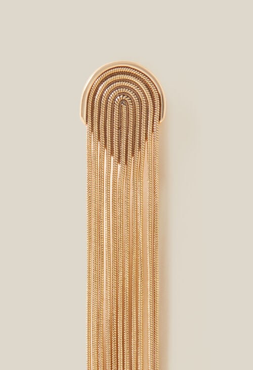 Claudie Boucles D'oreilles Cascade Dorées Pour Femme