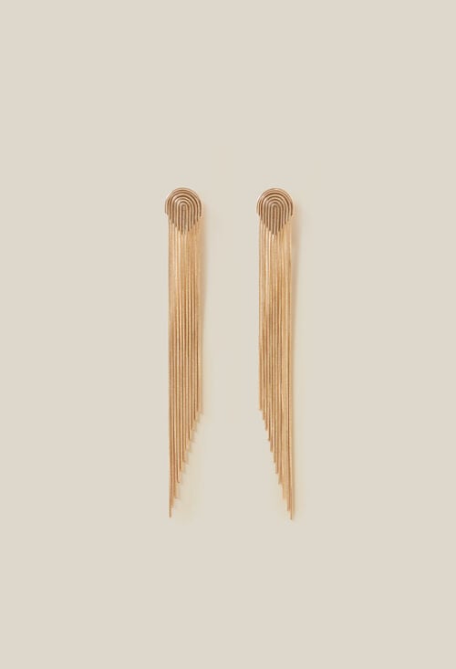 Claudie Boucles D'oreilles Cascade Dorées Pour Femme