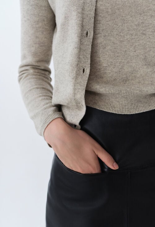 Claudie Cardigan Laine Boutonné Broderie CP Pour Femme