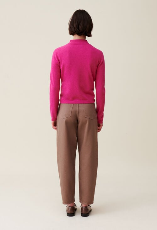 Claudie Cardigan Laine Boutonné Broderie CP Pour Femme