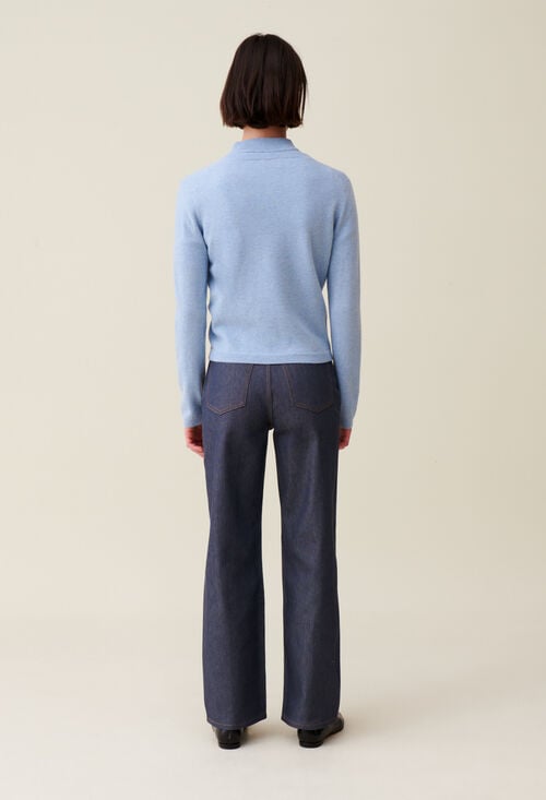 Claudie Cardigan Laine Boutonné Broderie CP Pour Femme