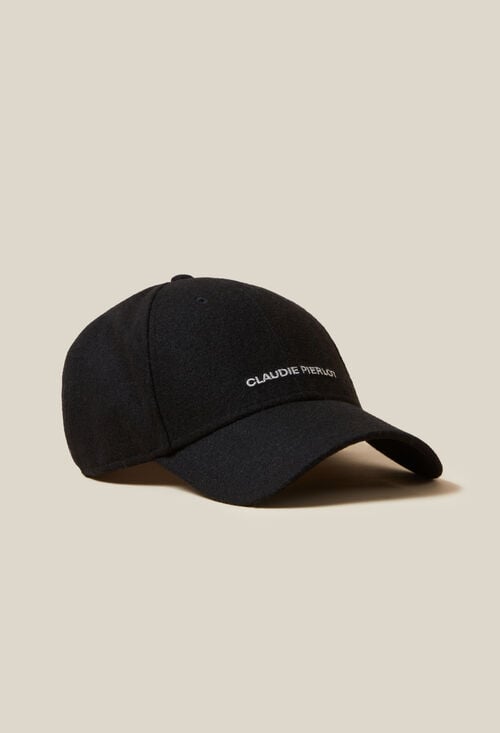 Claudie Casquette Logo Claudie Pierlot Noire Pour Femme