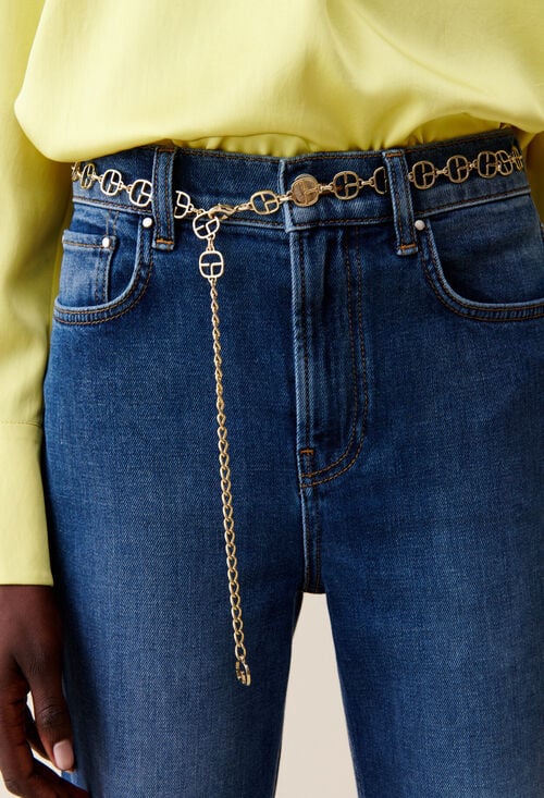 claudie Ceinture chaîne nano monogramme CP pour femme