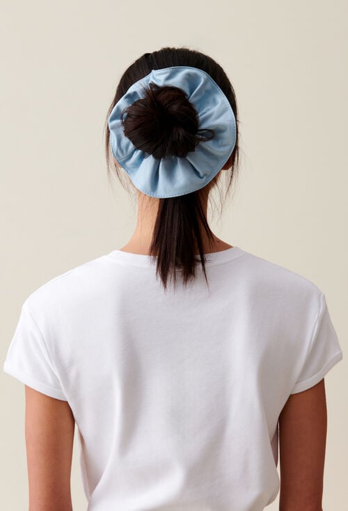 claudie Chouchou cuir bordures surpiquées pour femme