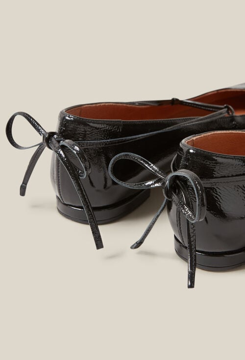 Claudie Ballerine Cuir Vernis Pour Femme