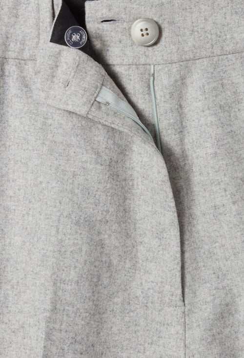 Claudie Bermuda Droit Gris Clair Pour Femme