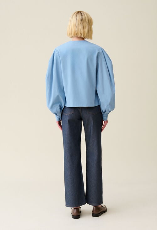 Claudie Blouse Col V à Nouer Pour Femme