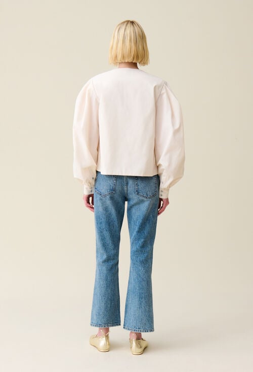 Claudie Blouse Col V à Nouer Pour Femme