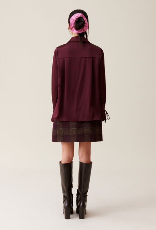 Claudie Blouse Fluide Col Ouvert Pour Femme