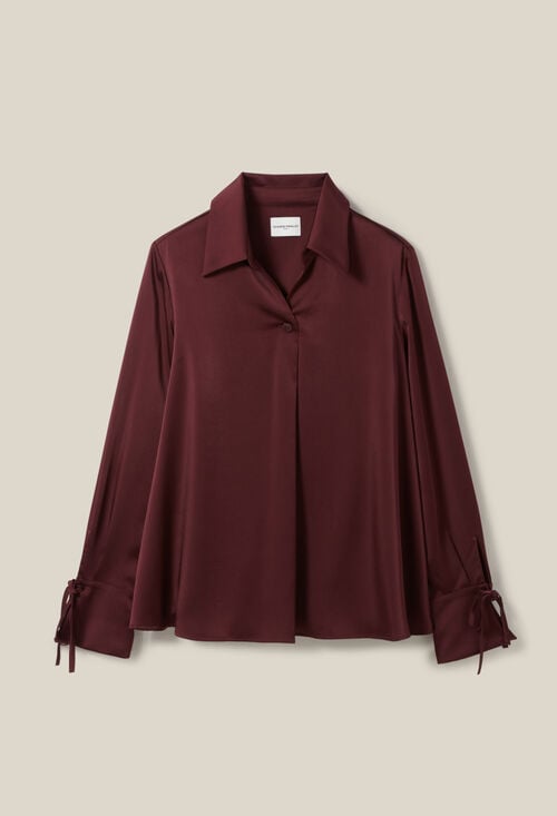 Claudie Blouse Fluide Col Ouvert Pour Femme