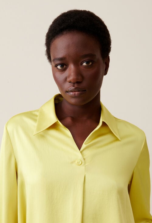 Claudie Blouse Fluide Col Ouvert Pour Femme