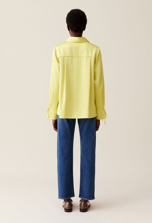 Claudie Blouse Fluide Col Ouvert Pour Femme