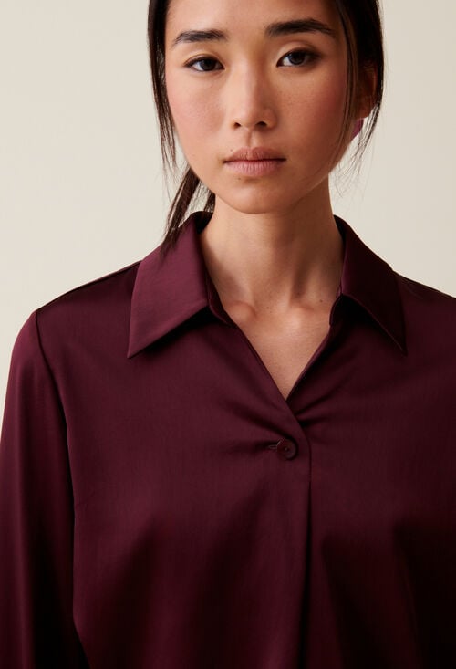 claudie Blouse fluide col ouvert pour femme