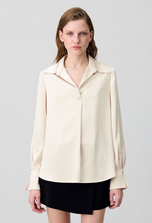 Claudie Blouse Fluide Plissée Pour Femme