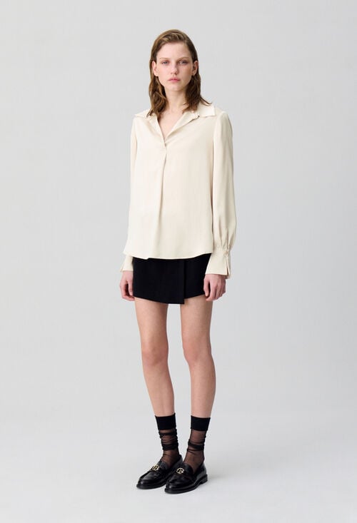 claudie Blouse fluide plissée pour femme