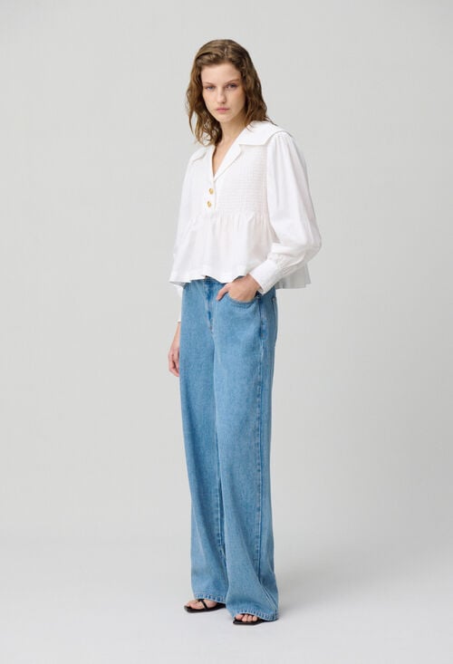 claudie Blouse volantée pour femme